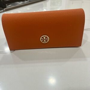 Torrey Burch orange sunglass case
